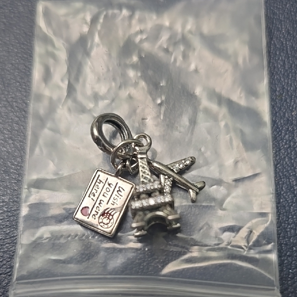 Silver Travel Charm Set